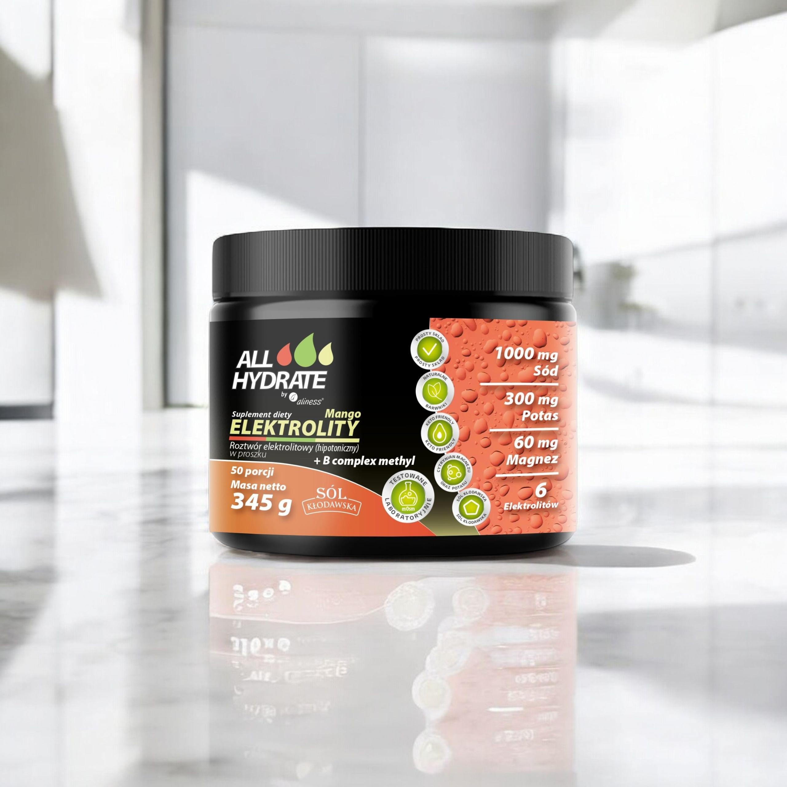 ALINESS - ALL Hydrate Électrolytes + B Complex Methyl - 345g