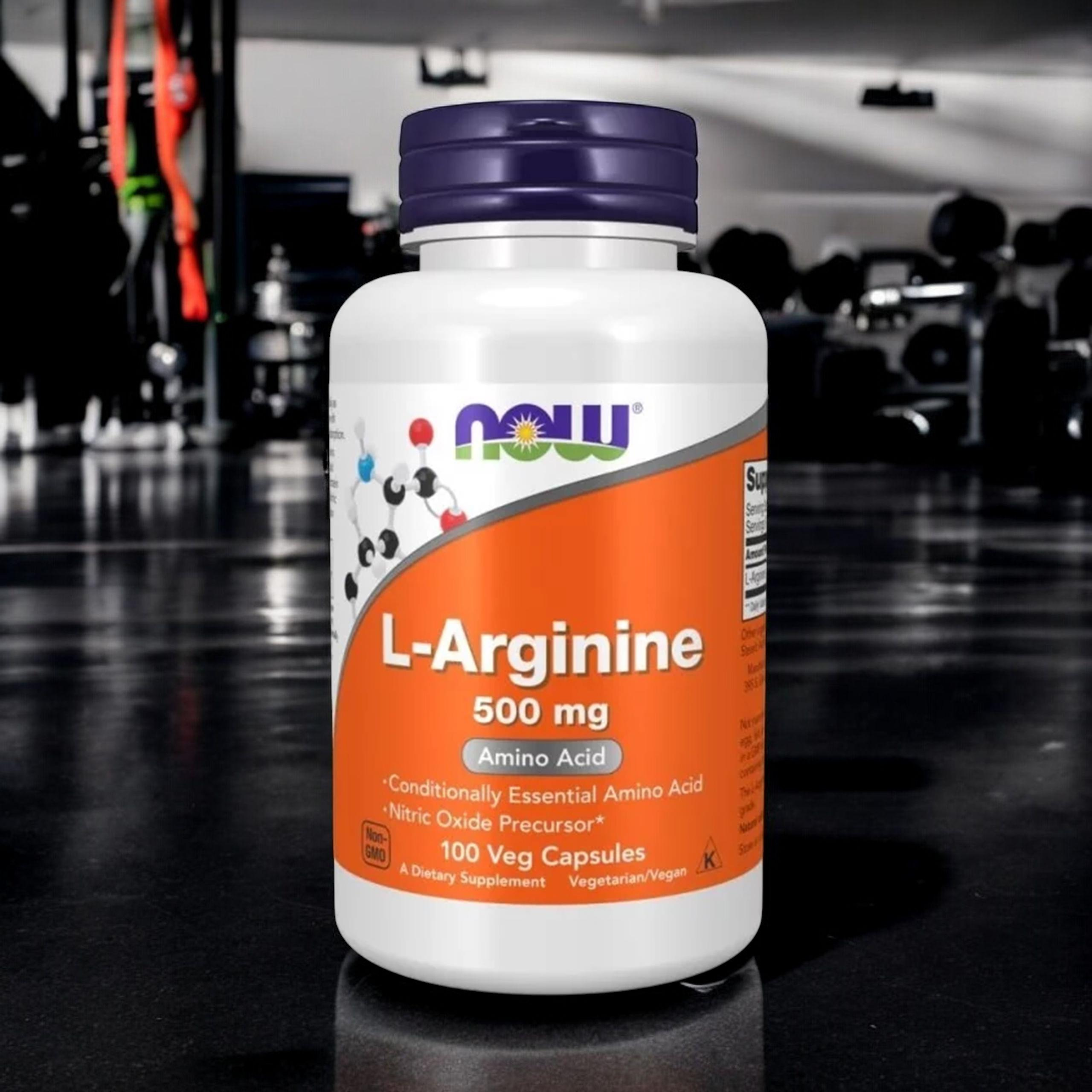 NOW L-Arginine 500mg - 100 veg capsules