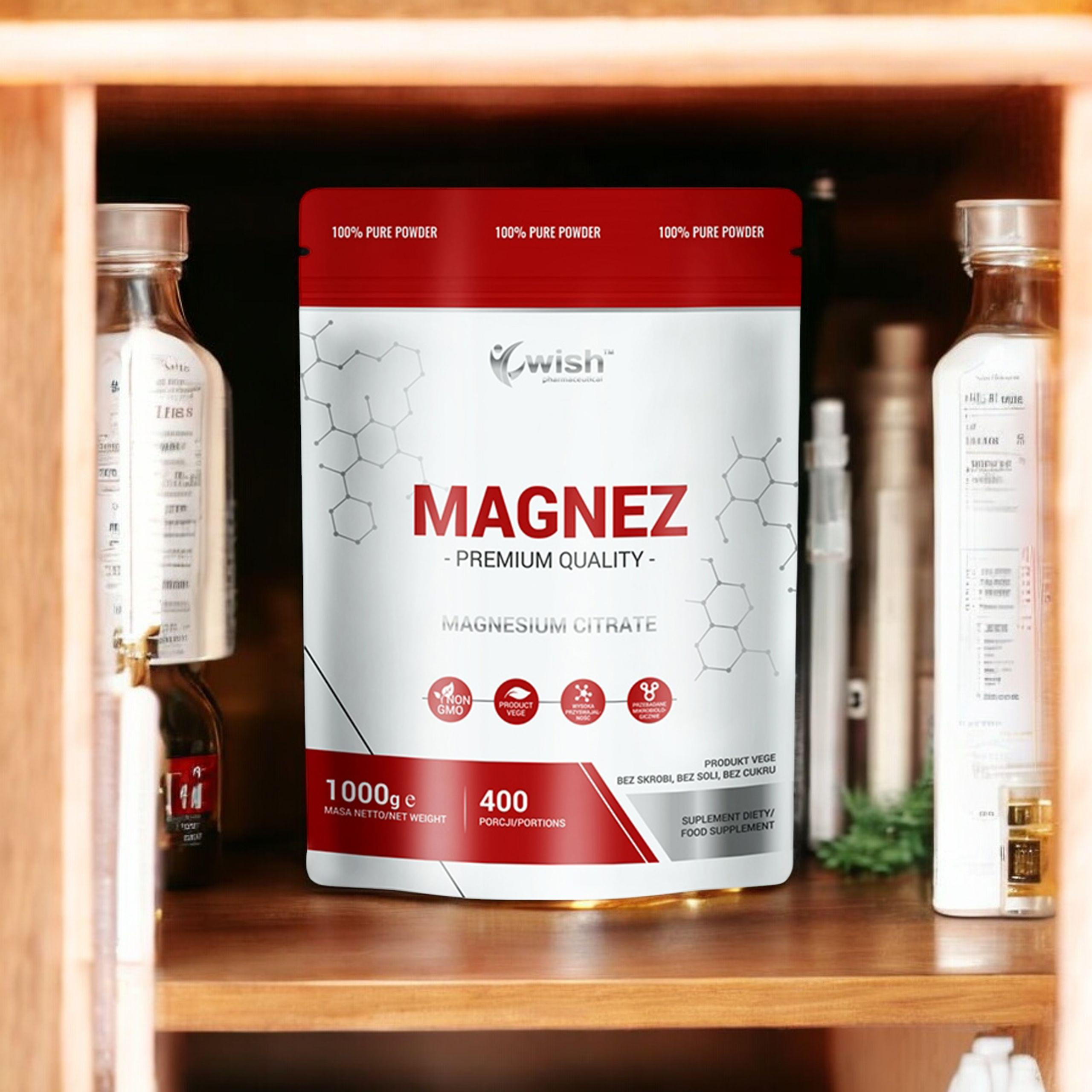 WISH Pharmaceutical Cytrynian Magnezu - 1000g