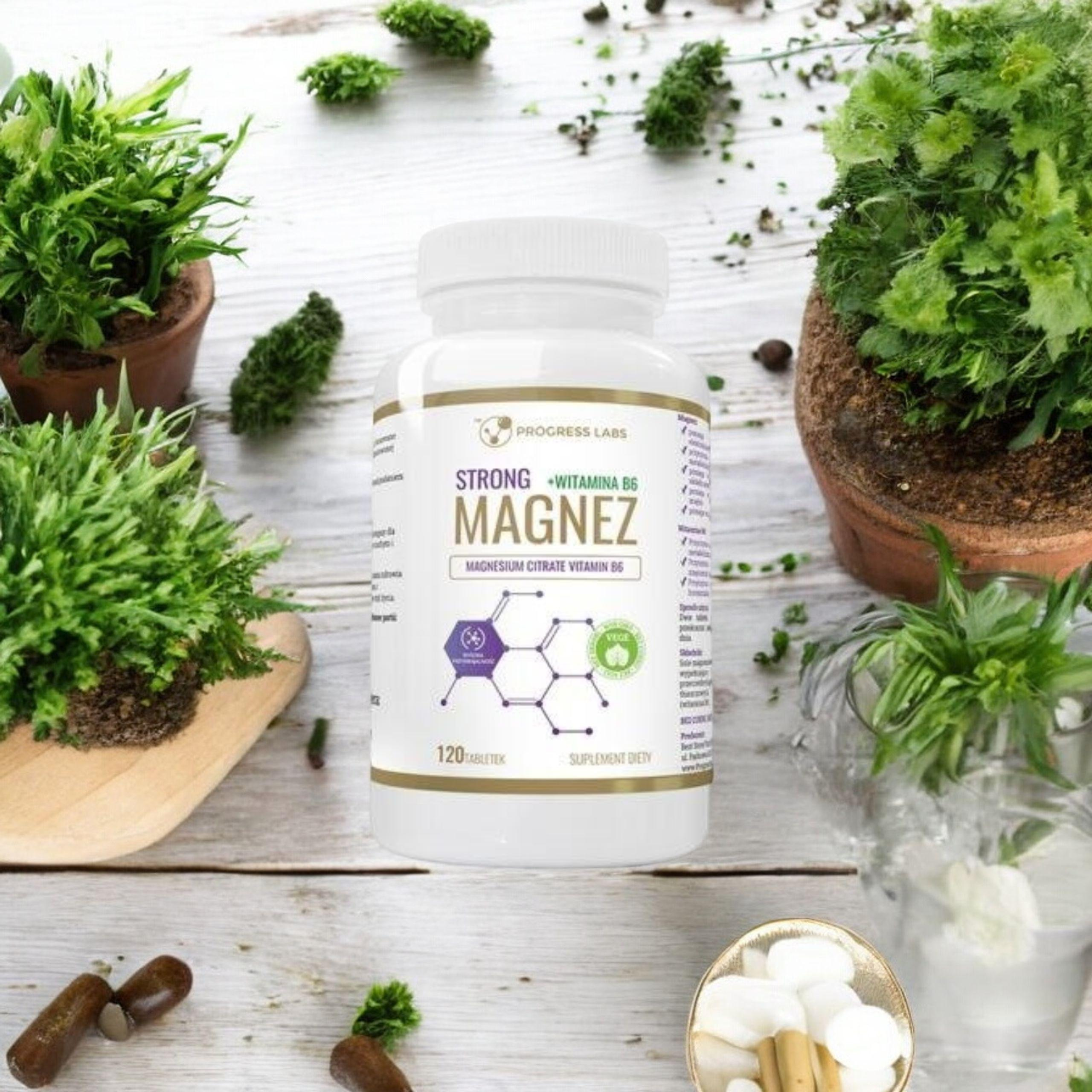 PROGRESS LABS - Magnésium Fort + Vitamine B6 350mg - 120 comprimés.