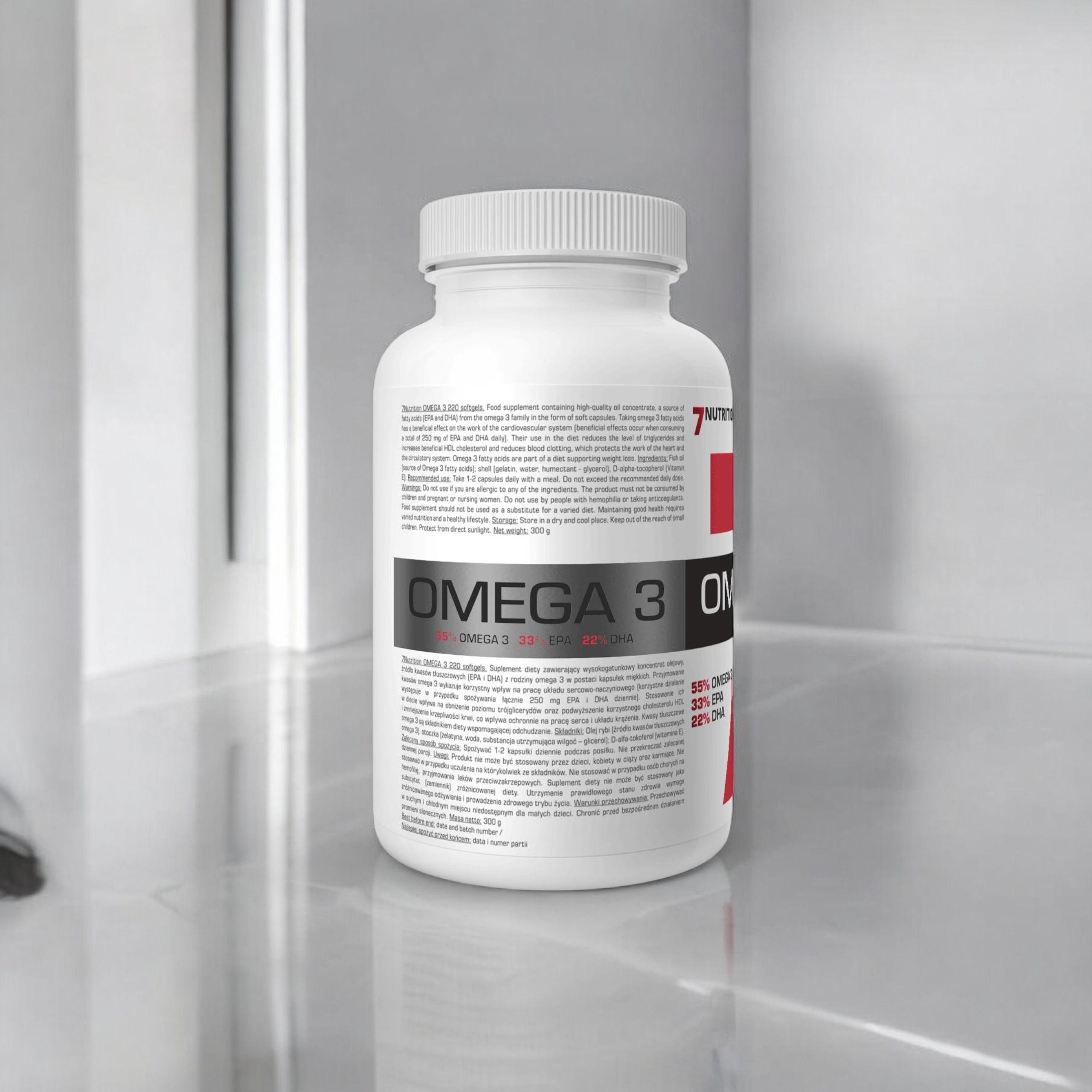 7 NUTRITION - Oméga 3 1000mg - 220 gélules