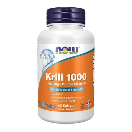 NOW - Huile de Krill 1000mg - 60 gélules molles