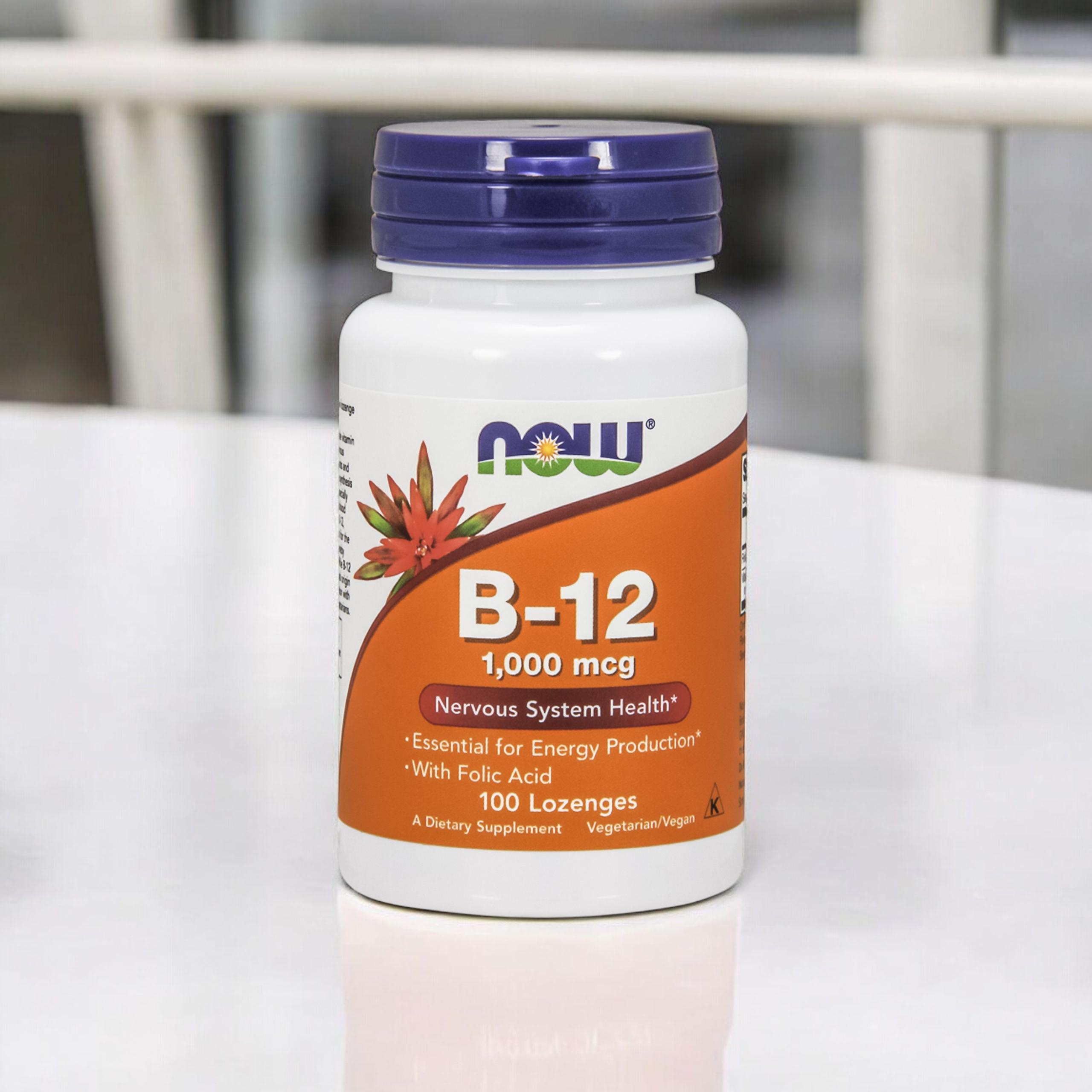 NOW Vitamin B-12 1000mcg - 100 pastilles