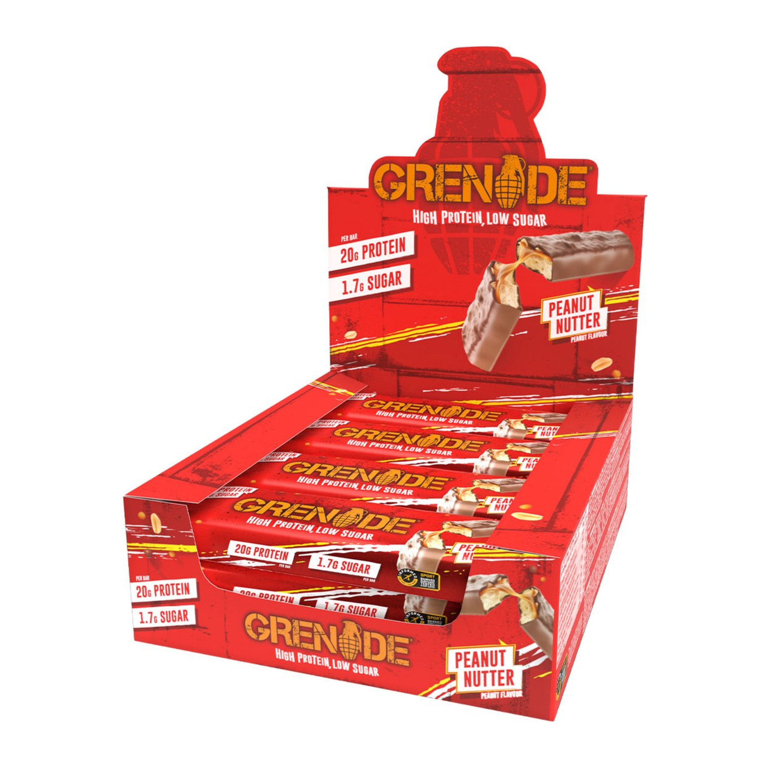 GRENADE - Barre Protéinée - 60g x12