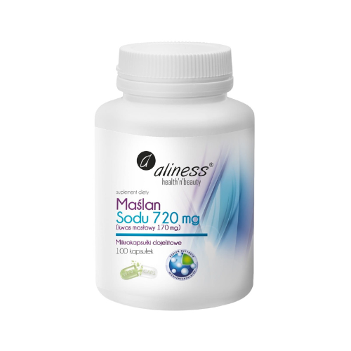 Butyrate de sodium 720 mg Acide butyrique 170 mg – 100 gélules