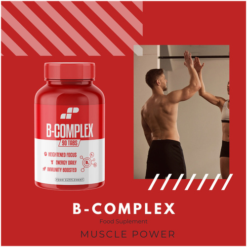 MP NUTRITION Vitamin B-Complex - 90tabs - Complexe de Vitamines B