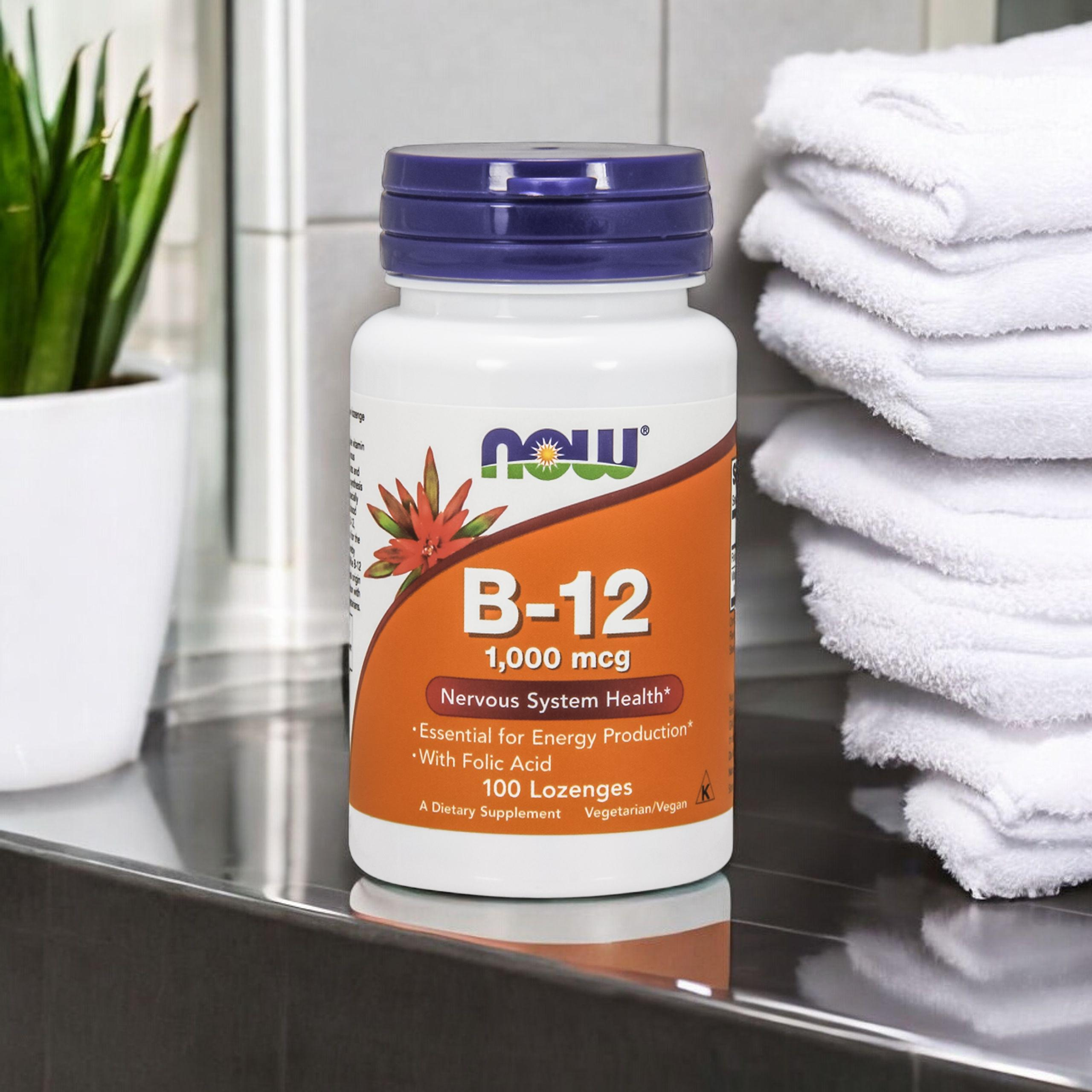 NOW Vitamin B-12 1000mcg - 100 pastilles