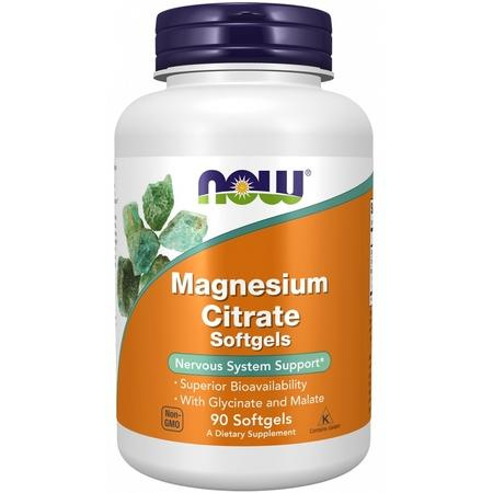 NOW - Citrate de Magnésium - 90 gélules