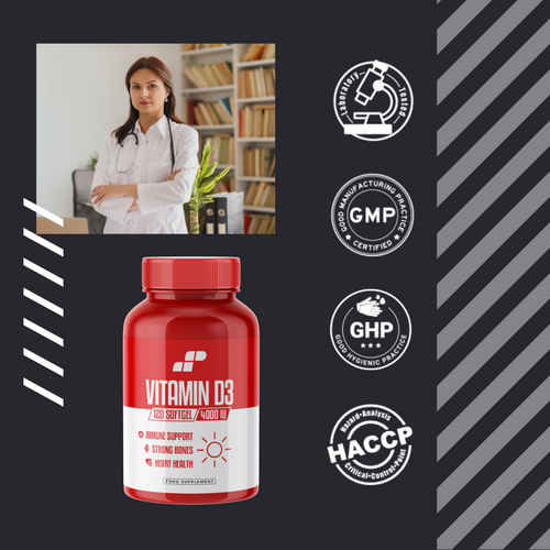 MP NUTRITION Vitamin D3 4000IU - 120 softgels