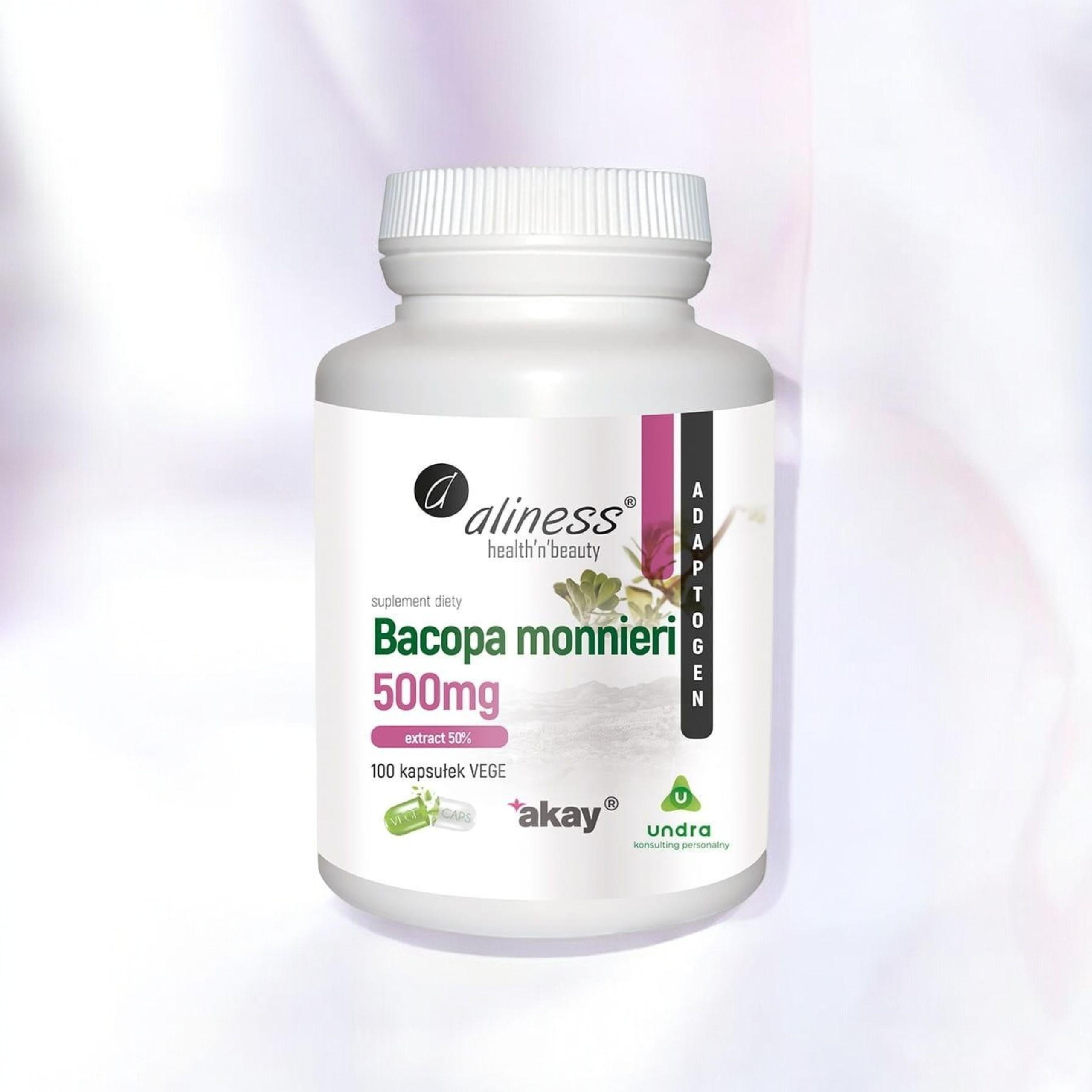 ALINESS - Extrait de Bacopa Monnieri 500mg - 100 gélules végétales.