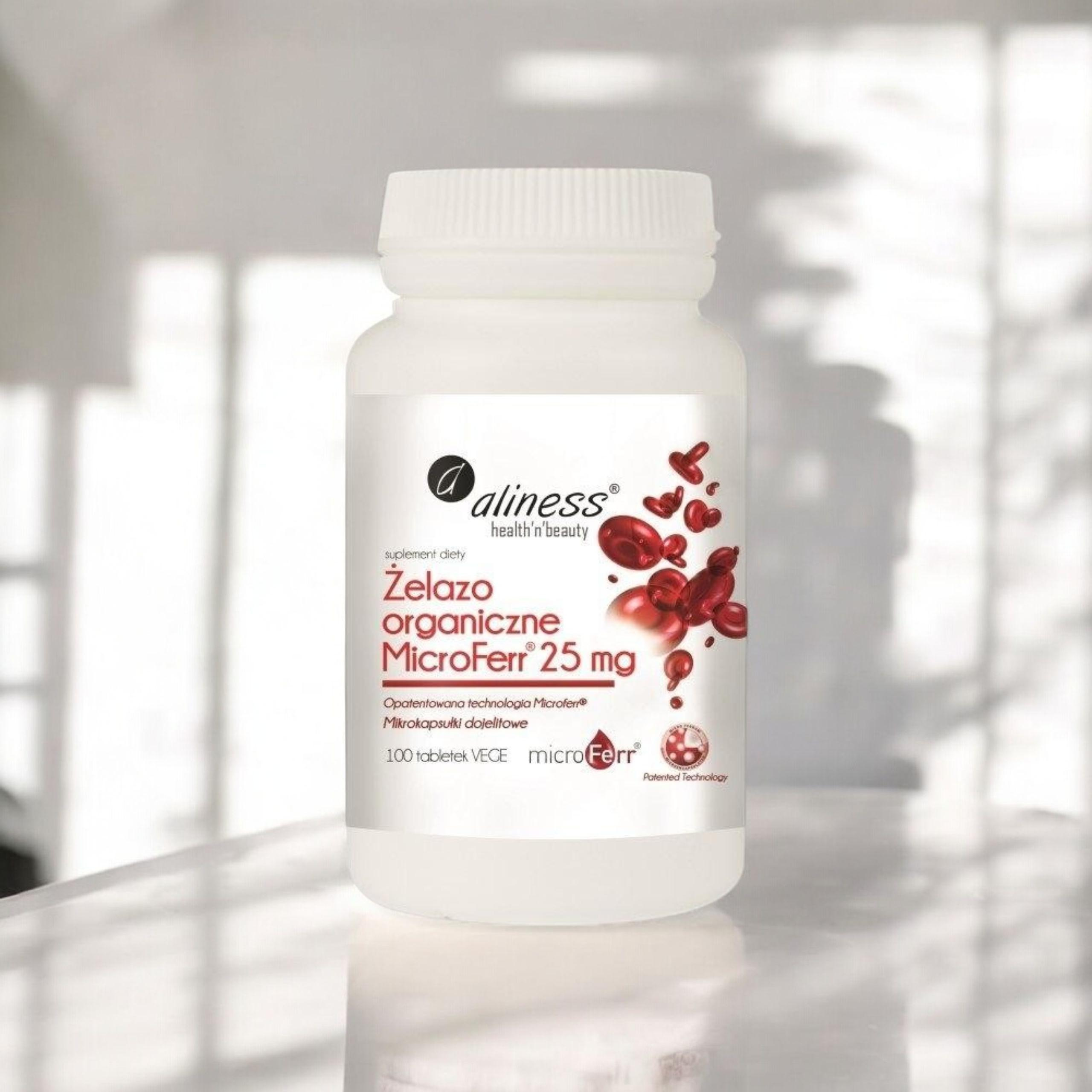 ALINESS - Fer Organique Microferr 25mg - 100tabs.