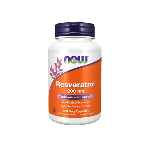 NOW Natural Resveratrol 200mg - 120vegcaps