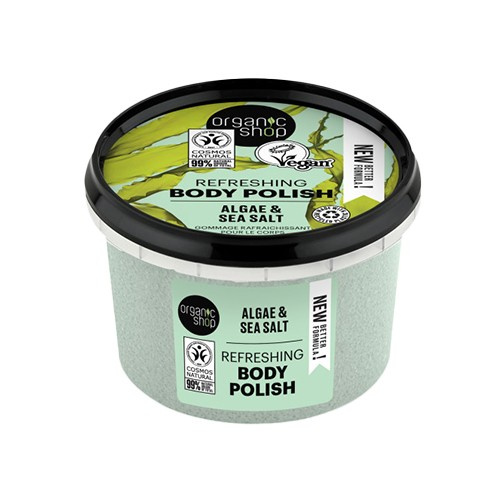 ORGANIC SHOP Polish Revigorant pour le corps - 250ml - Algae & Sea Salt