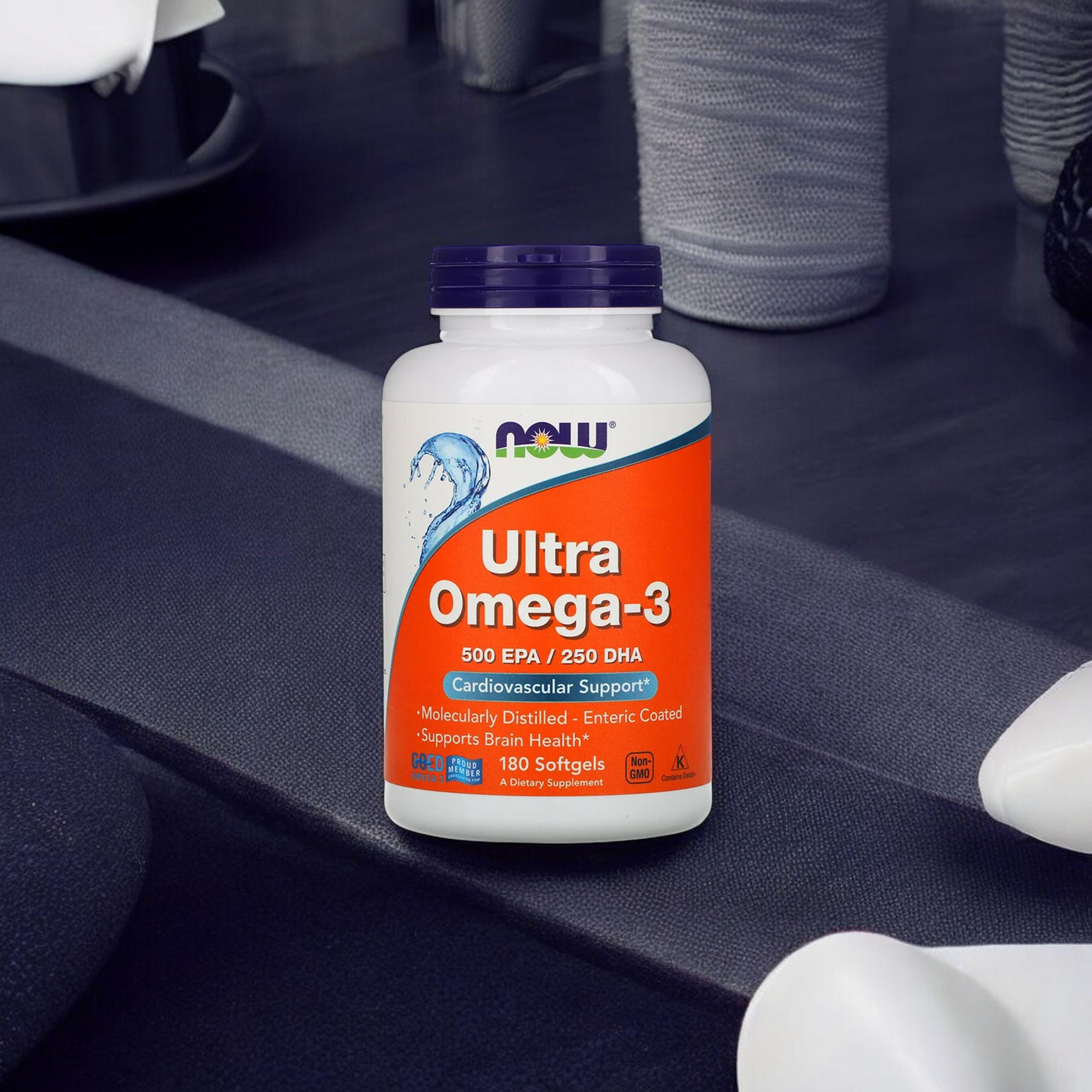 NOW Ultra Omega 3 - 500 EPA / 250 DHA - 180softgels