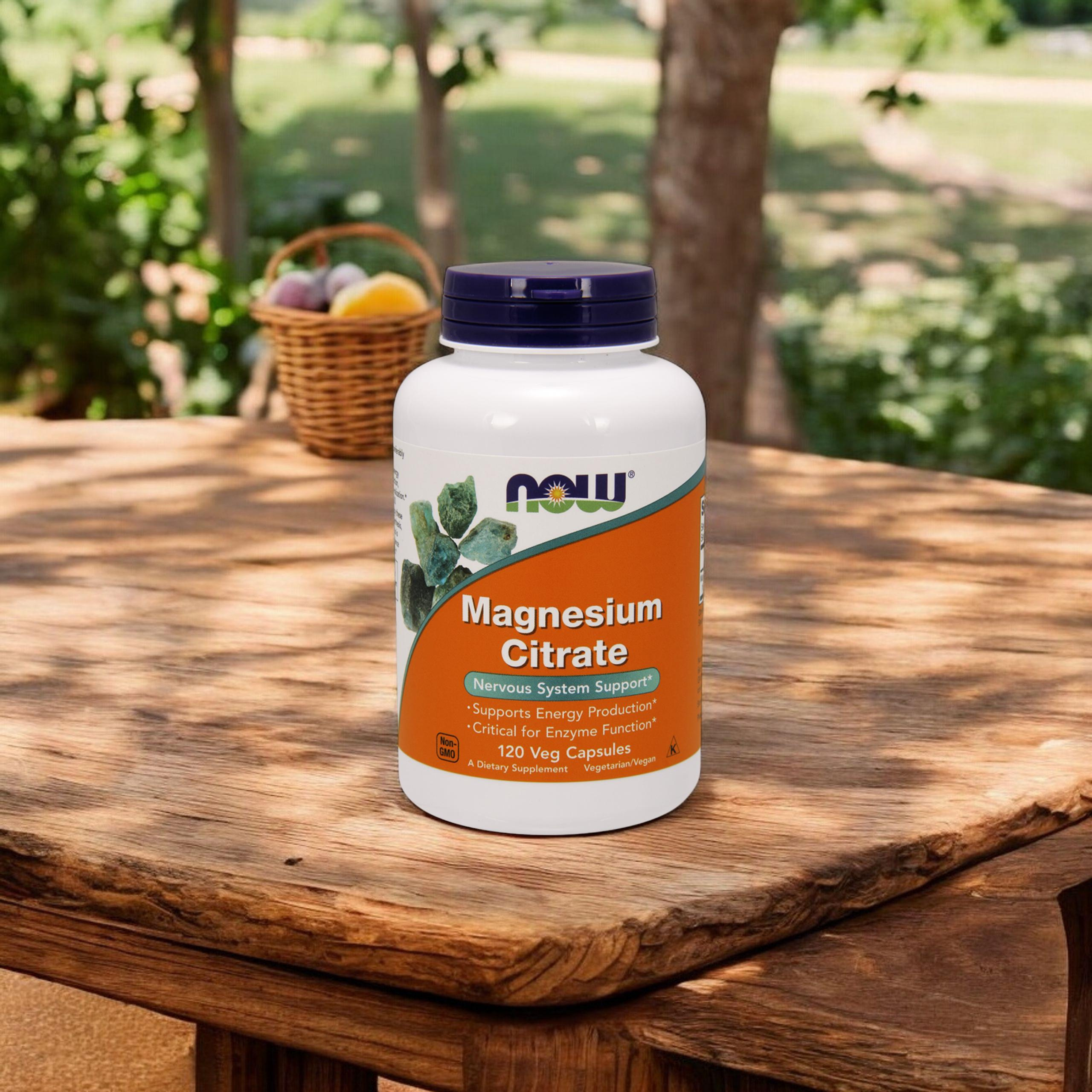 NOW Magnesium Citrate - 120vcaps