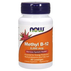 NOW - Methyl B-12 5000mcg - 60 pastilles