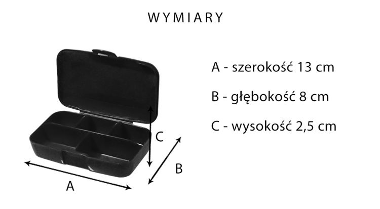 BUCHSTEINER Pudełko na Suplementy - Pill box - 1szt