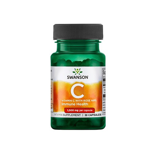 SWANSON Vitamine C 1000mg avec Églantier - 30caps