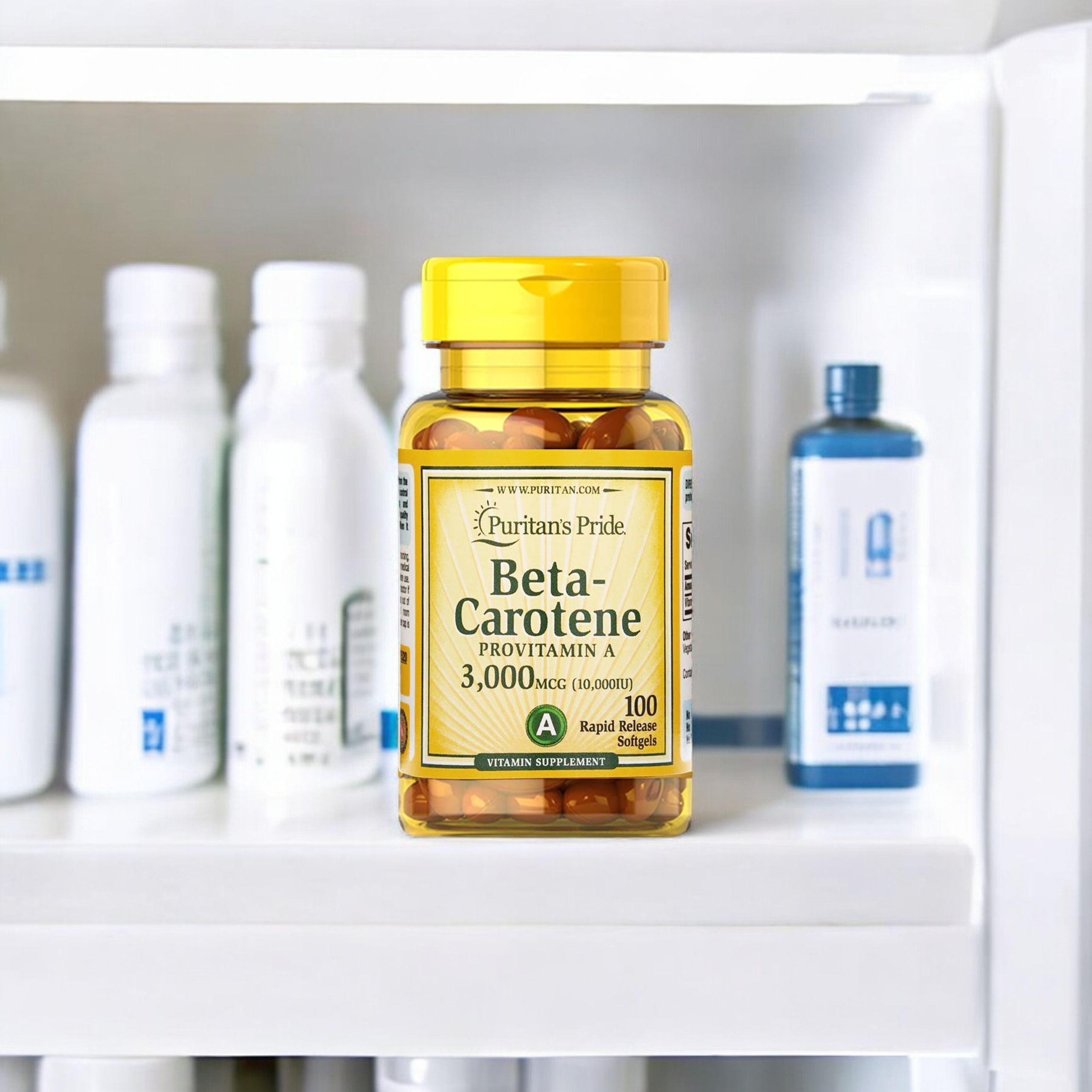 Puritan's Pride Beta - Carotene 10000IU - 100soft gels