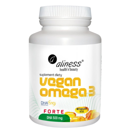 ALINESS - Vegan Omega 3 Forte - DHA 500mg - 60caps.