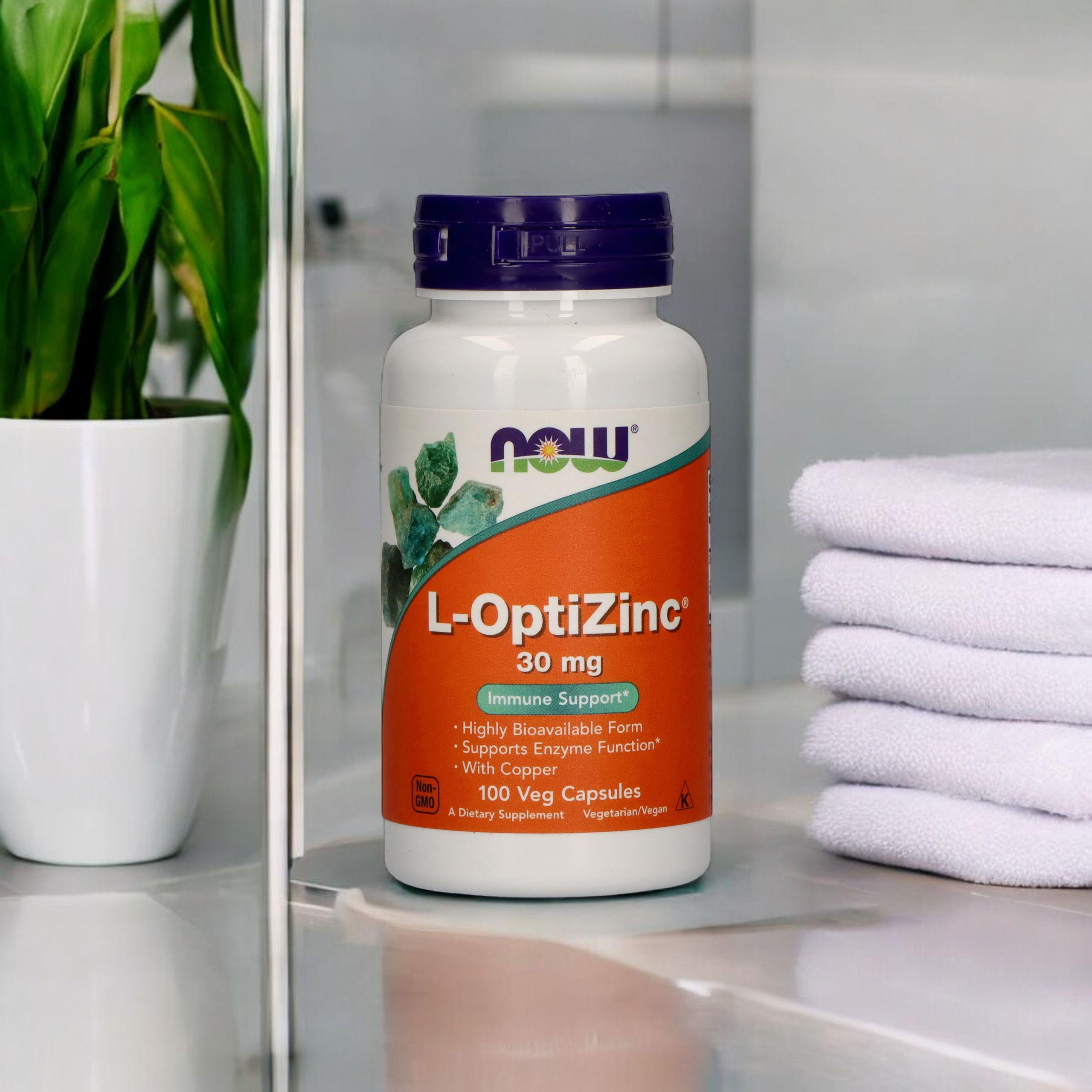 NOW L-OptiZinc 30mg - 100caps