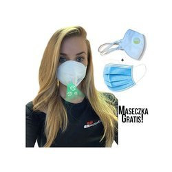 MP GENERATION Masque de protection réutilisable avec filtre FFP3 - 1 szt. + Gratis Masque jetable certifié 3 couches - 1szt