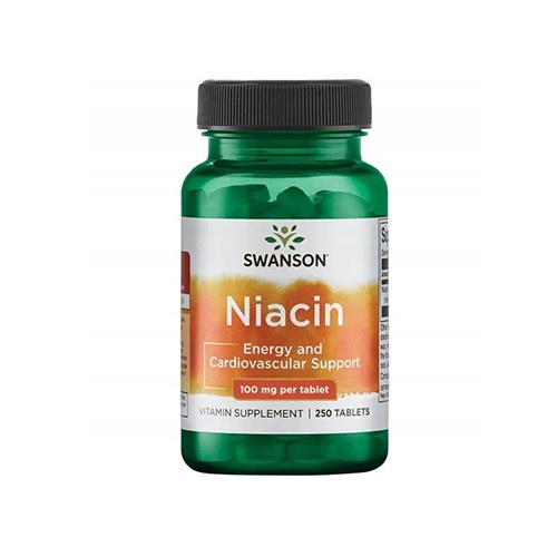 SWANSON Niacin 100mg - 250tabs - LIQUIDATION 31-10