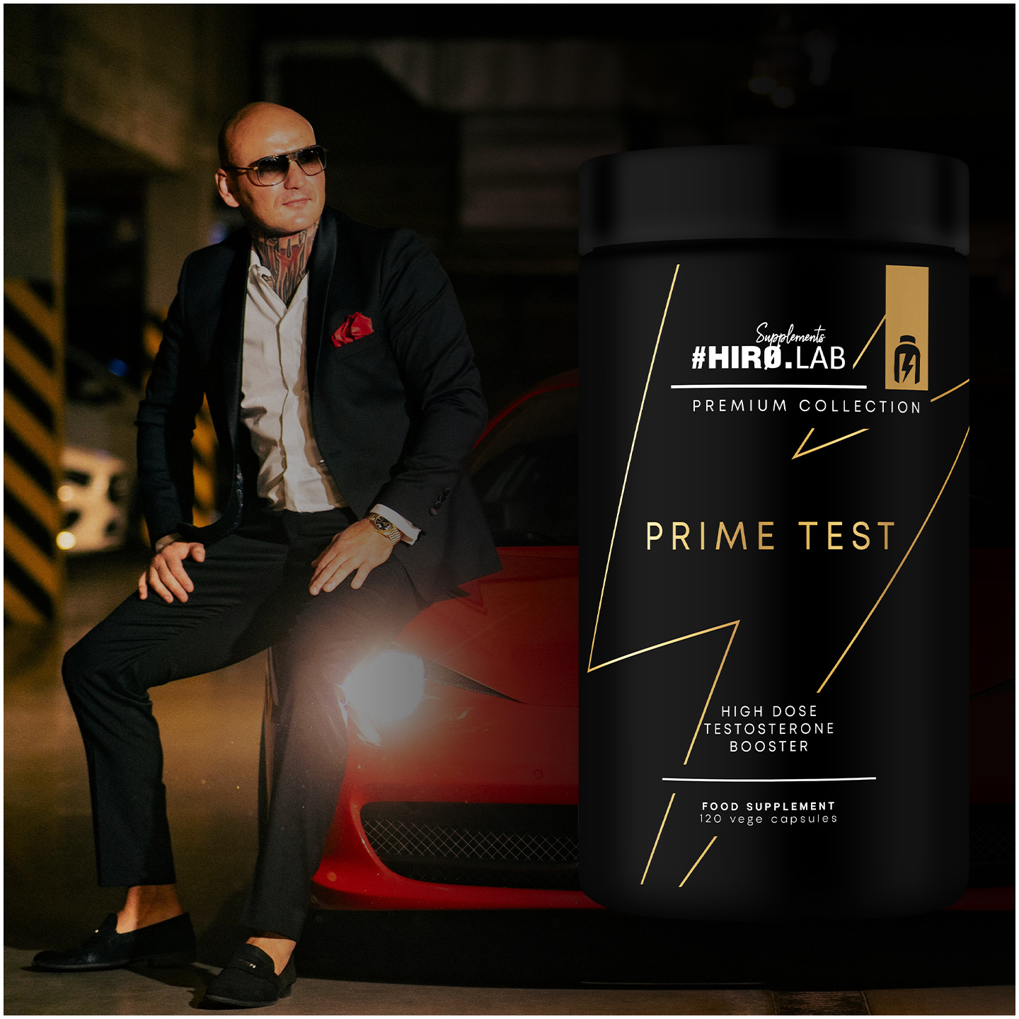 HIRO.LAB Prime Test - 120vcaps. + Magnet - 90vcaps.