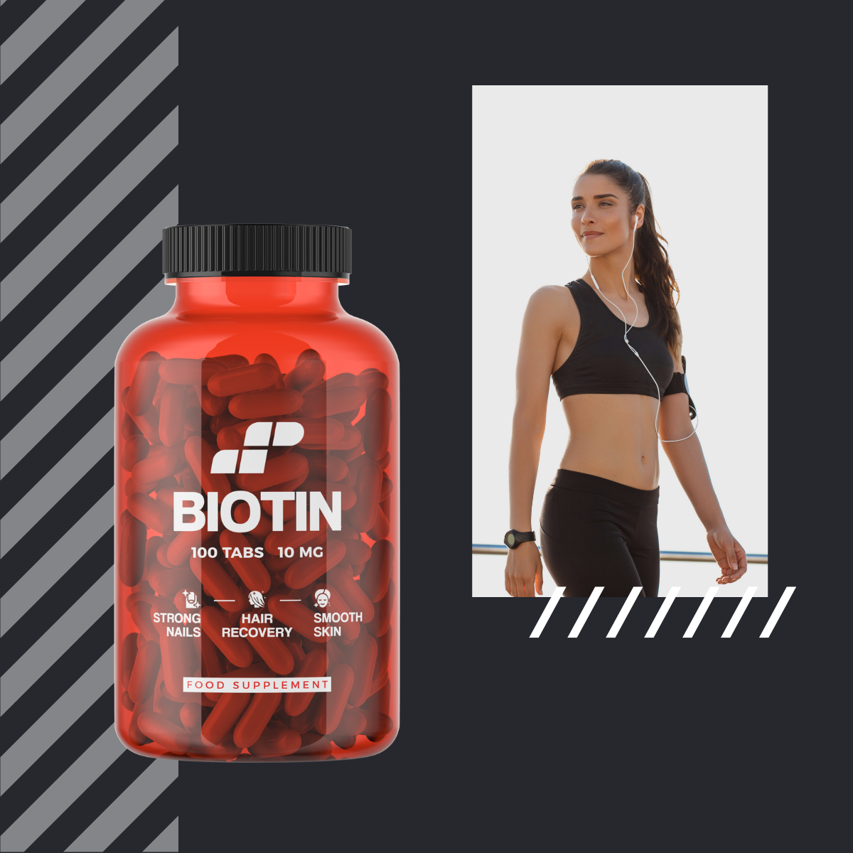 MP NUTRITION Biotin 10mg - 100tabs - Biotine
