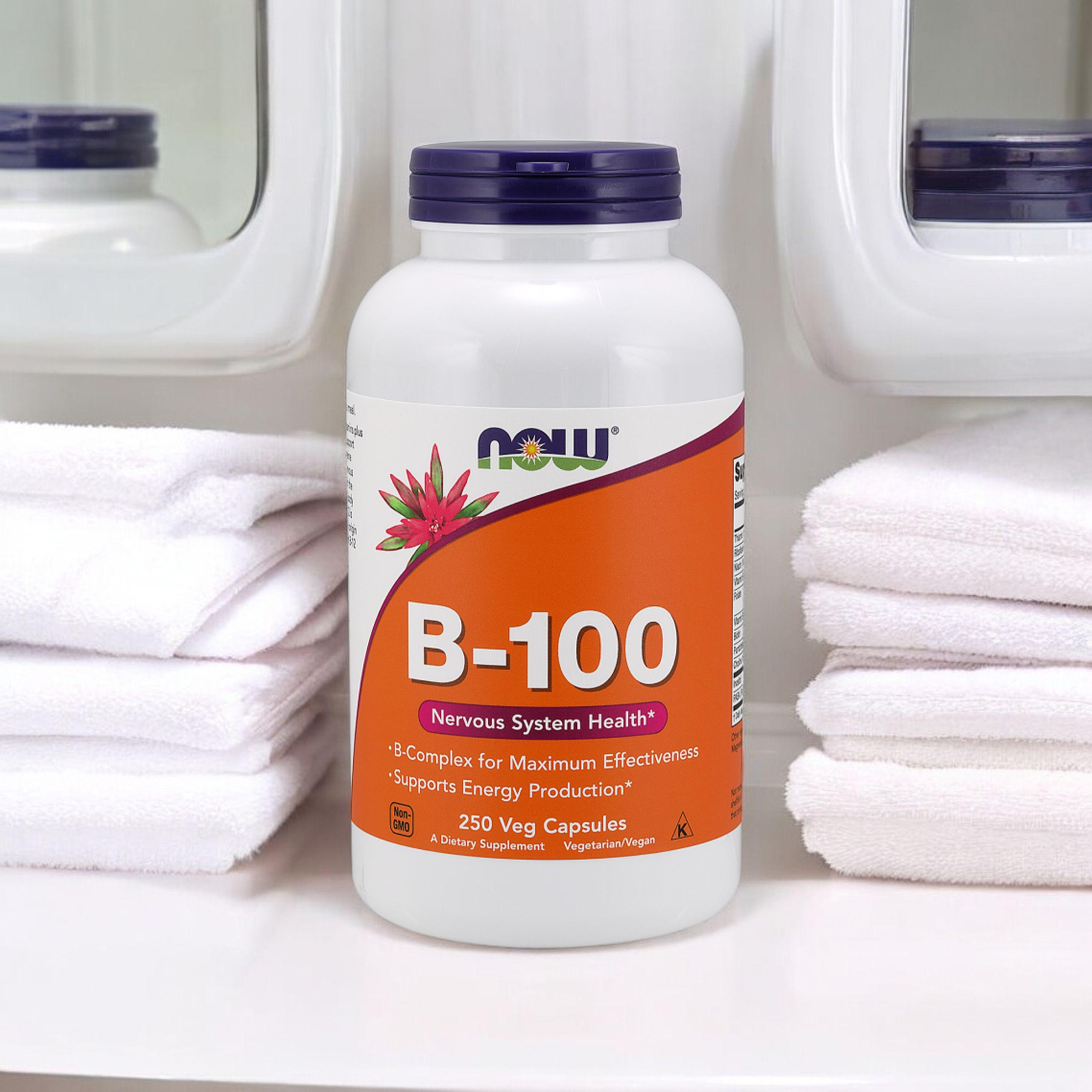 NOW Vitamin B-100 - 250vcaps - Vitamine B