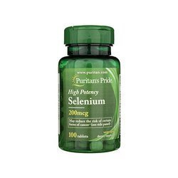 Puritan's Pride Selenium 200mcg - 100tabs. - Sélénium