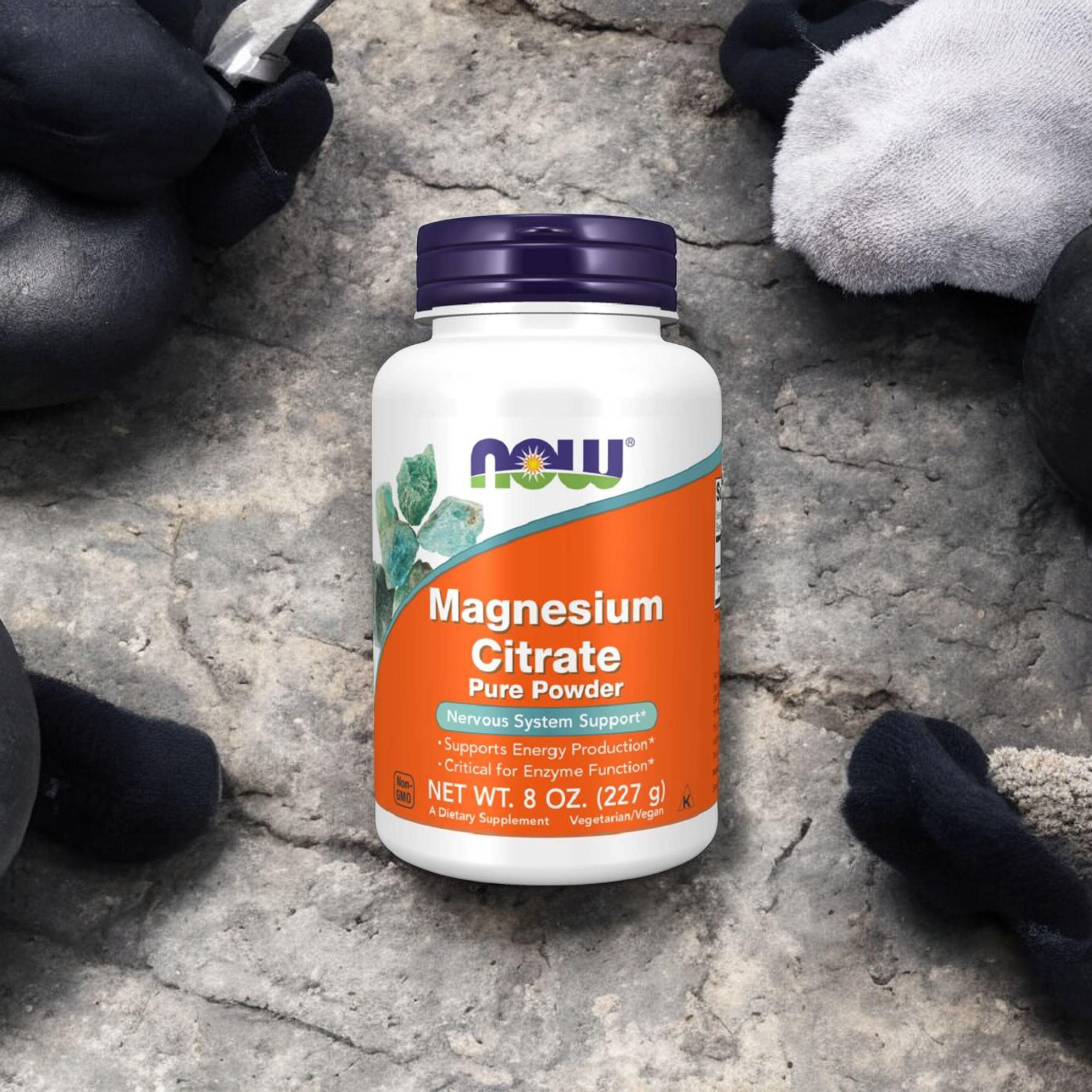 NOW Magnesium Citrate Powder - 227g