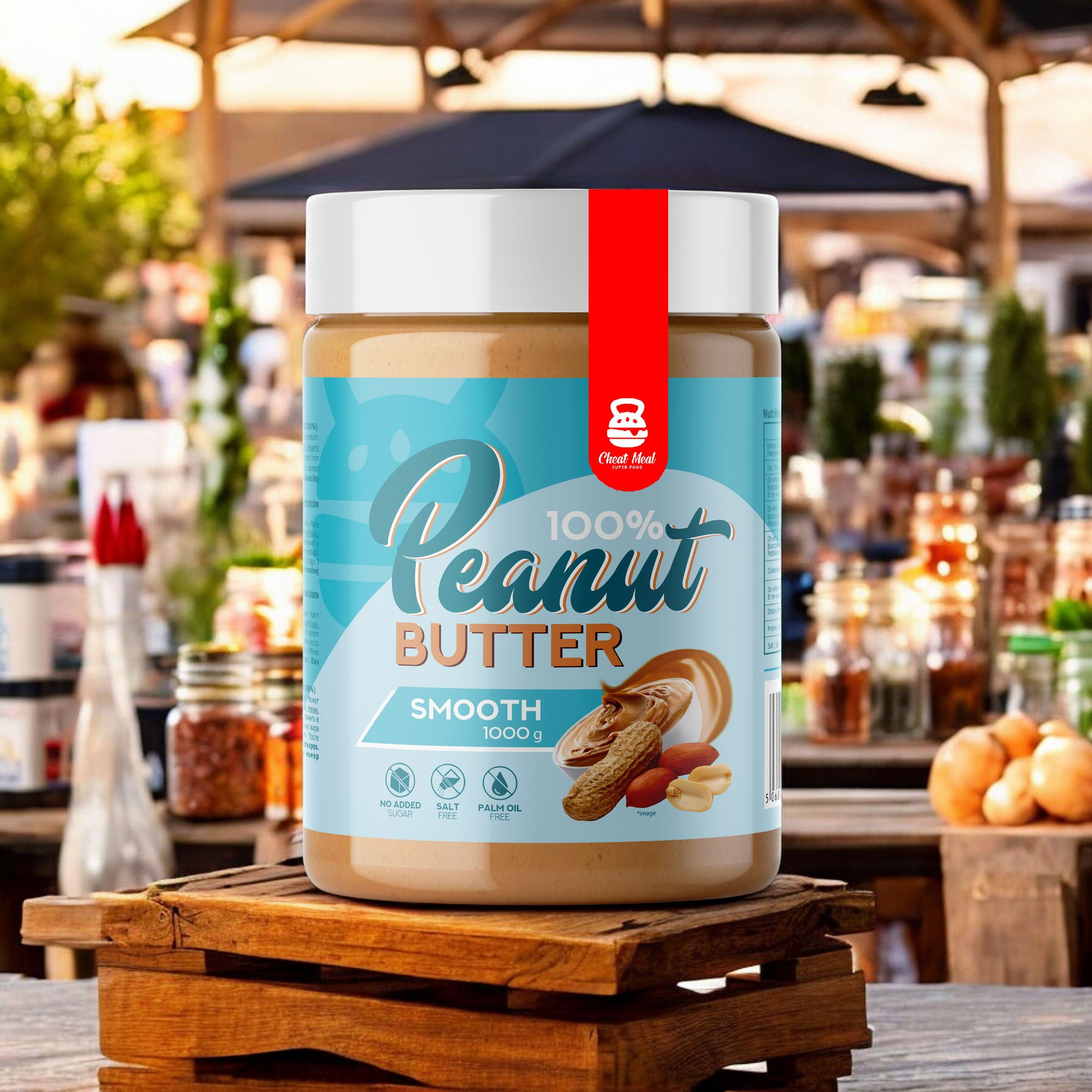 Cheat Meal Nutrition Peanut Cream (Crème d'Arachide) - 1000g - Smooth