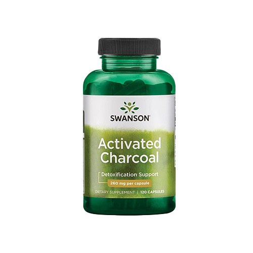 SWANSON Charbon Activé 260mg - 120caps.