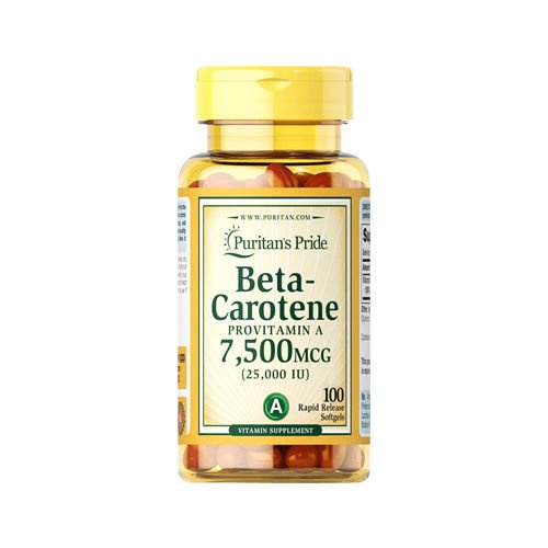 Puritan's Pride Beta - Carotene 25000IU - 100soft gels