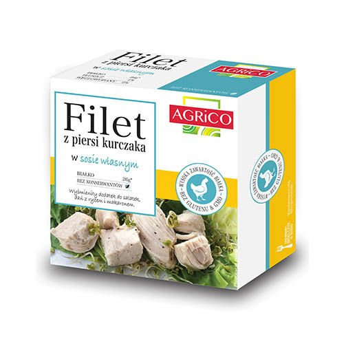 AGRICO Filet de poitrine de poulet en son propre jus - 160g
