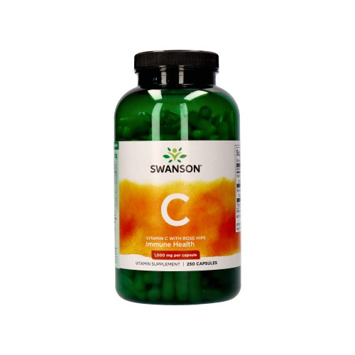 SWANSON Vitamine C 1000mg avec Églantier - 250caps.