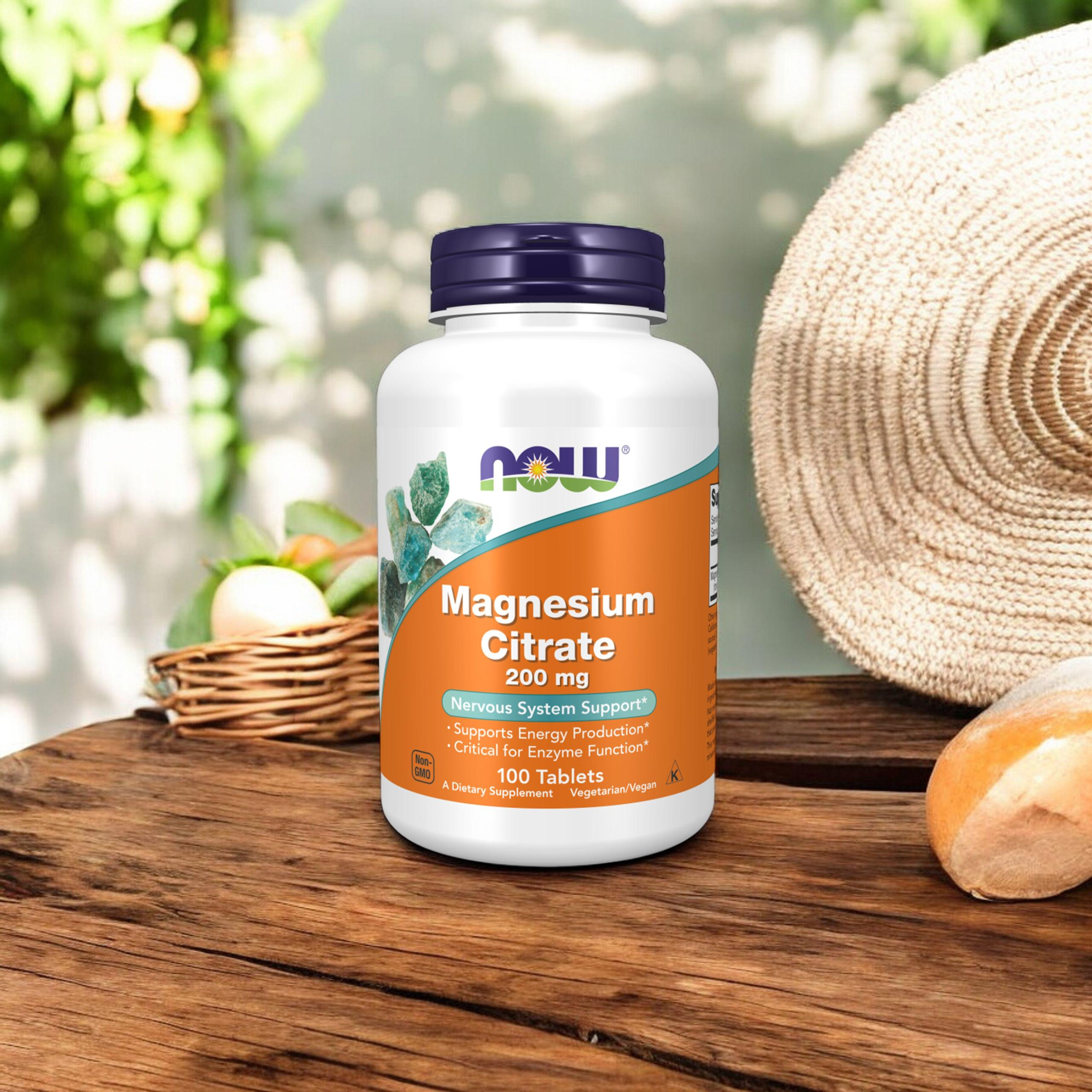 NOW Magnesium Citrate 200mg - 100tabs