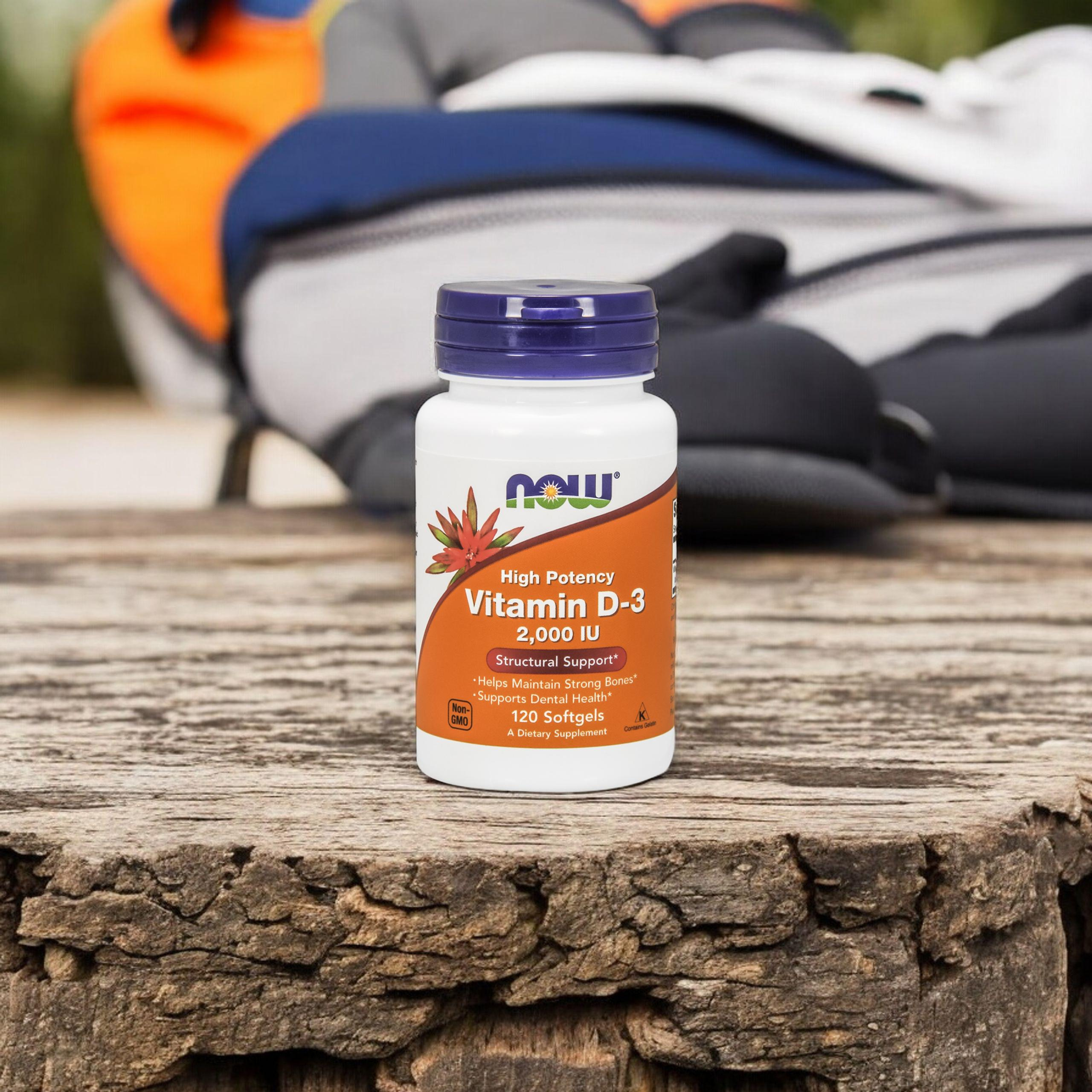 NOW Vitamin D3 2000IU - 120 softgels