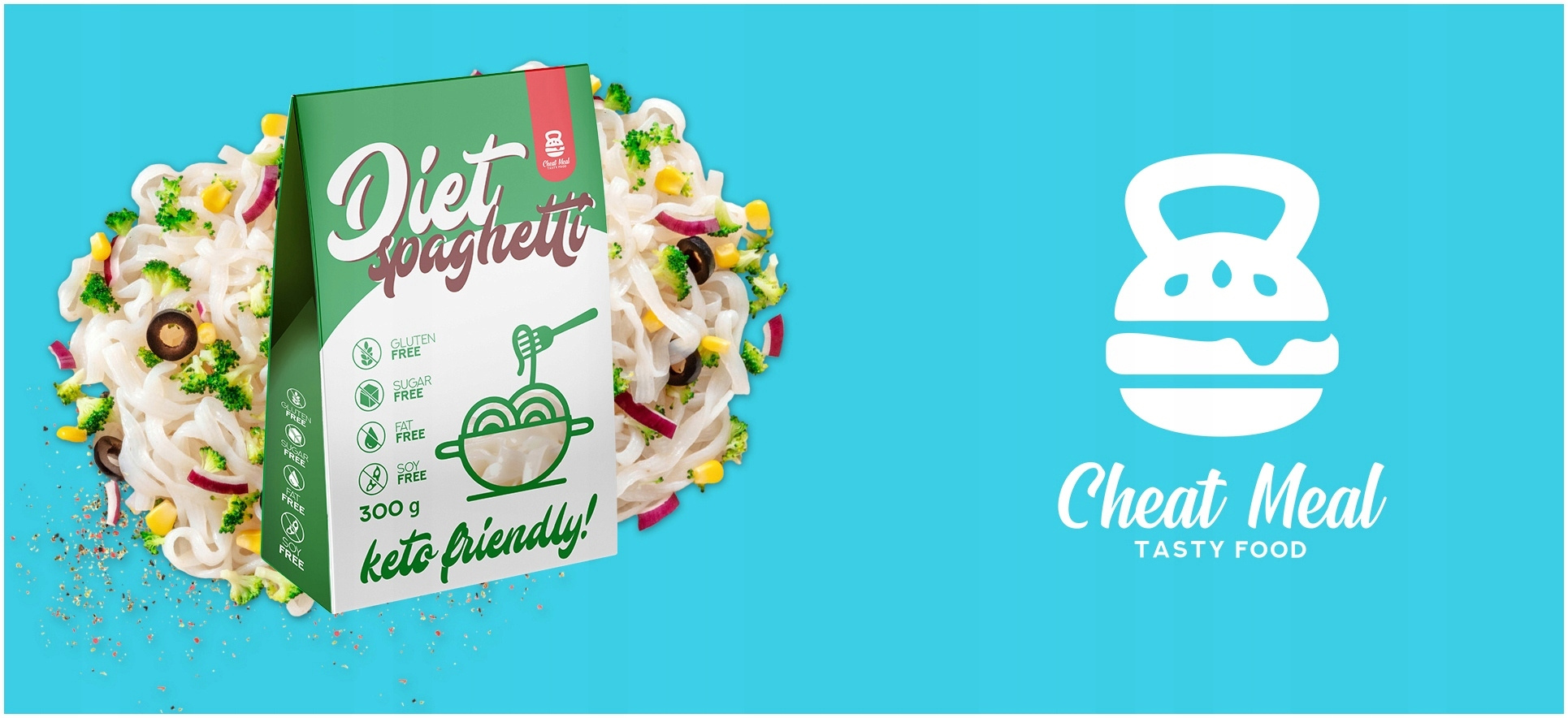Cheat Meal Nutrition Diet Tagliatelle - 400g (300g netto) - Pâtes Konjac