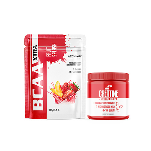 Zestaw ACTIVLAB | MP SPORT - BCAA Xtra Fruit Splash - 800g + MP Creatine 1000mg - 120tabs