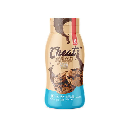 Cheat Meal Nutrition Syrup 0% (Sirop zéro calories) - 500ml - Ciasteczkowy z czekoladą VENTE