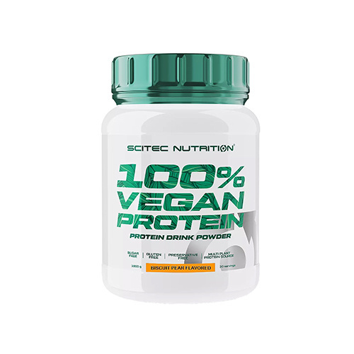 SCITEC 100% Vegan Protein - 1000g - Biscuit Pear