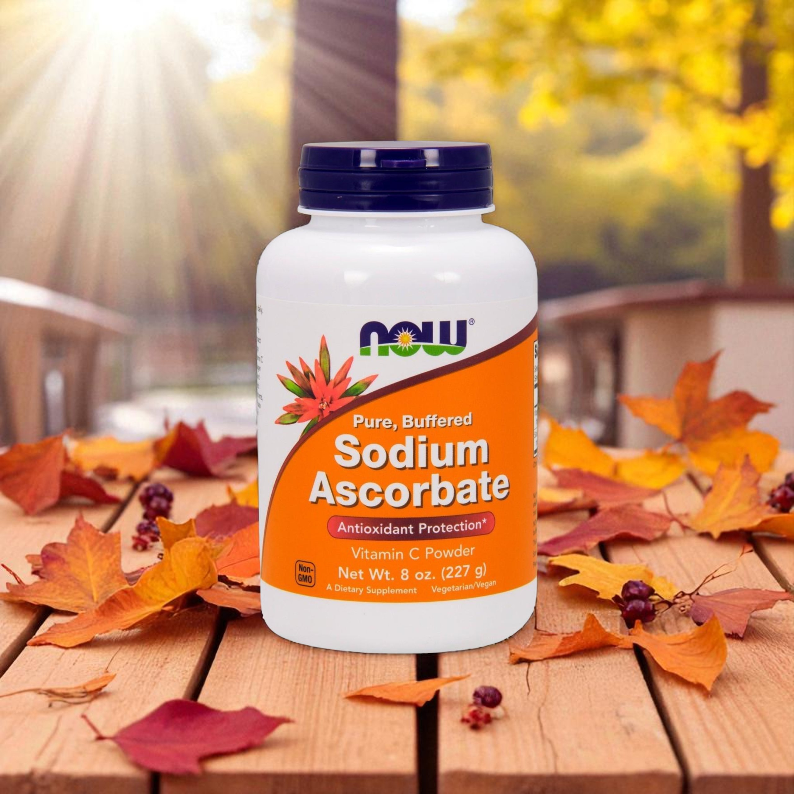 NOW - Poudre d'Ascorbate de Sodium - 227g