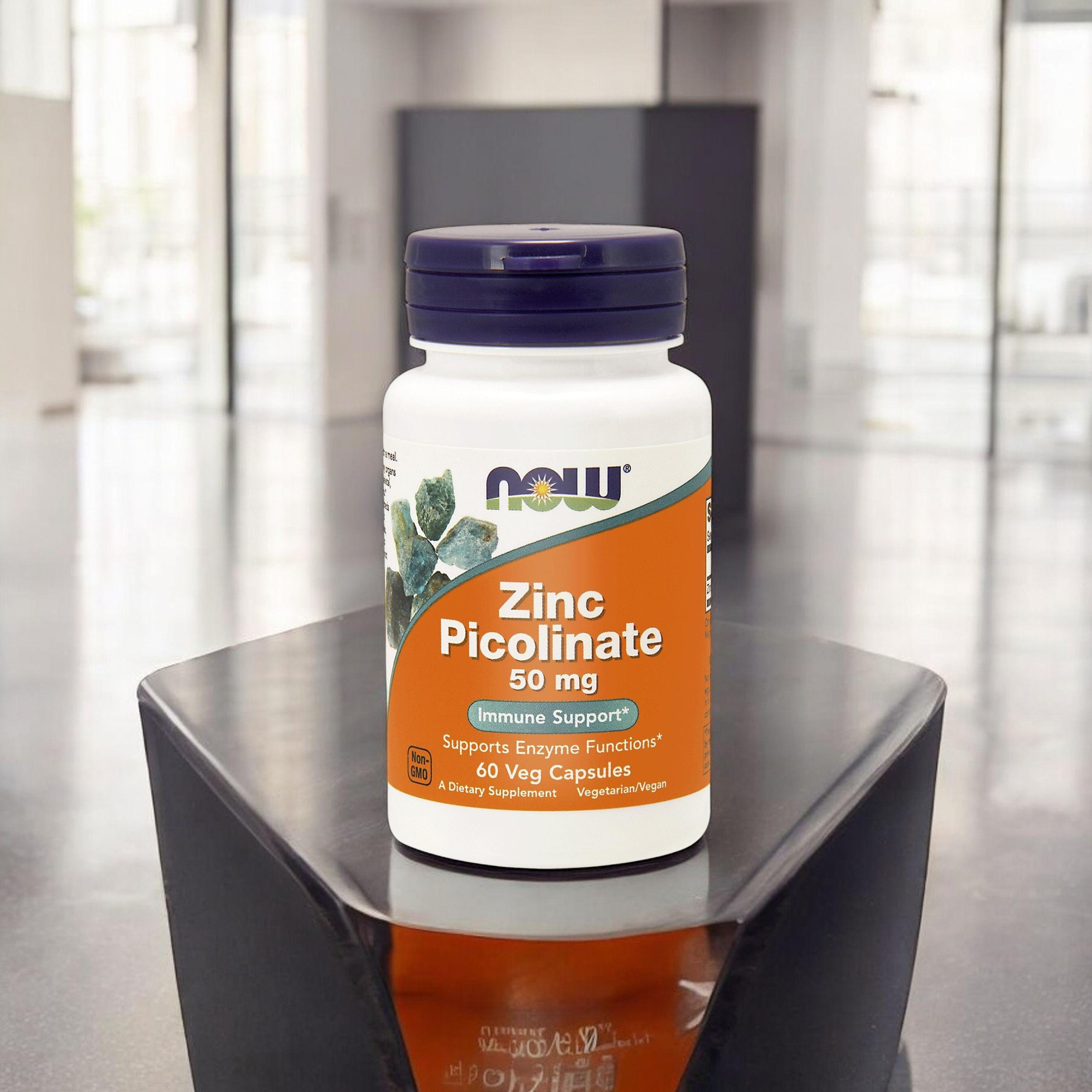 NOW - Zinc Picolinate 50mg - 30 gélules végétales.