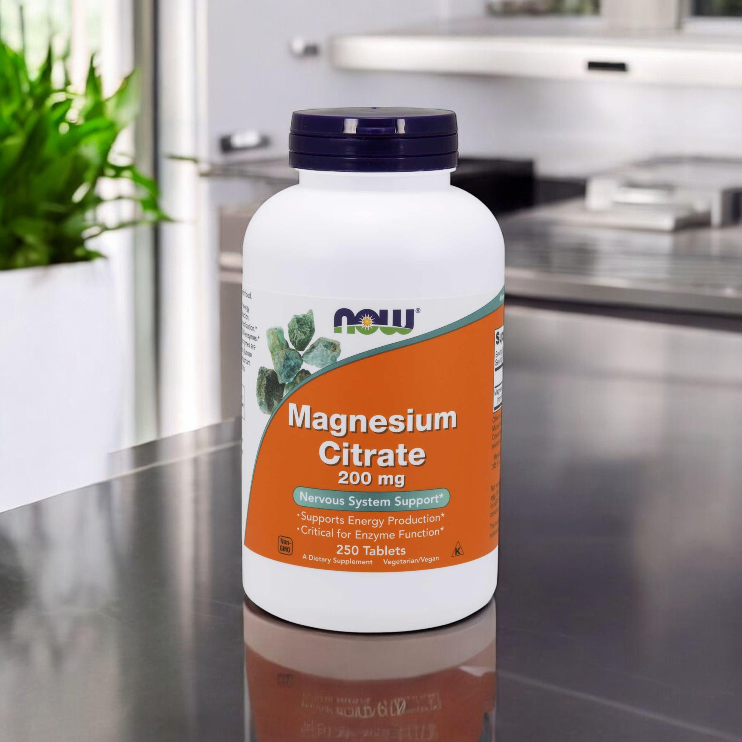 NOW Magnesium Citrate 200mg - 250tabs