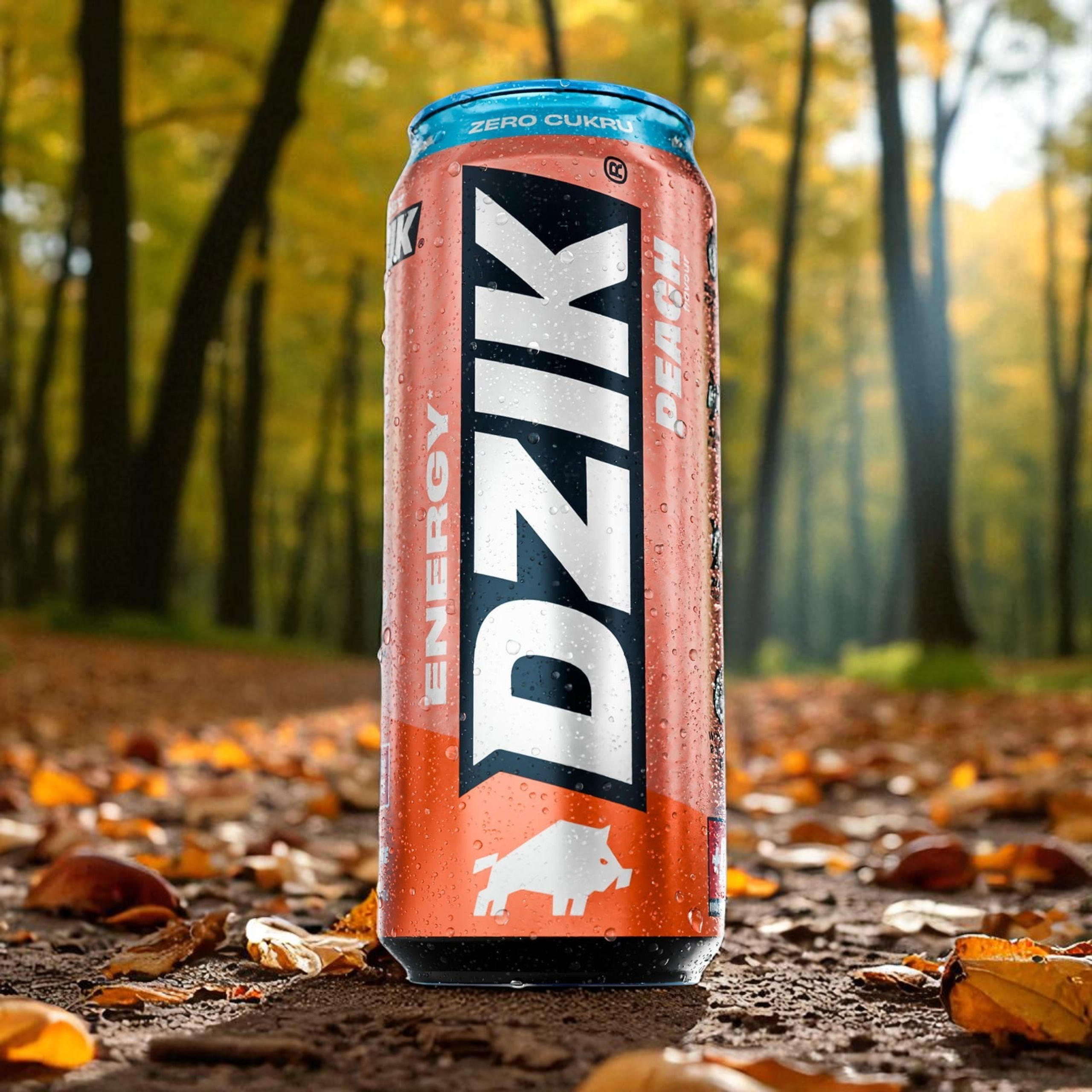 DZIK - Boisson énergisante - 500ml - Pêche