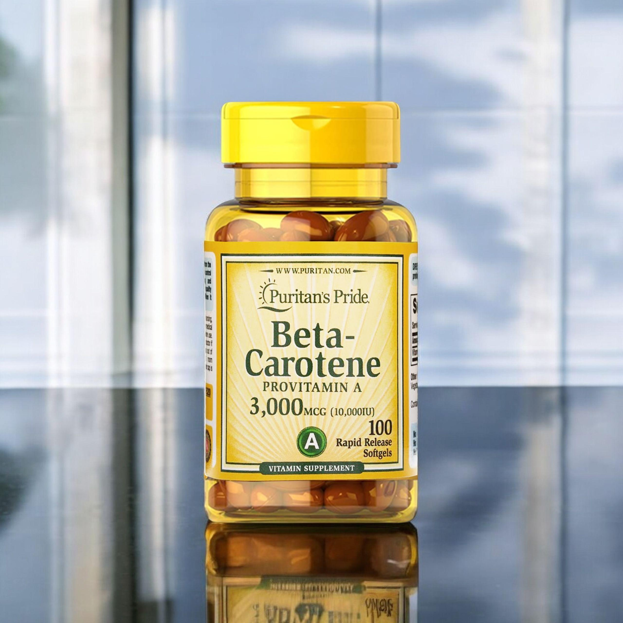 Puritan's Pride Beta - Carotene 10000IU - 100soft gels