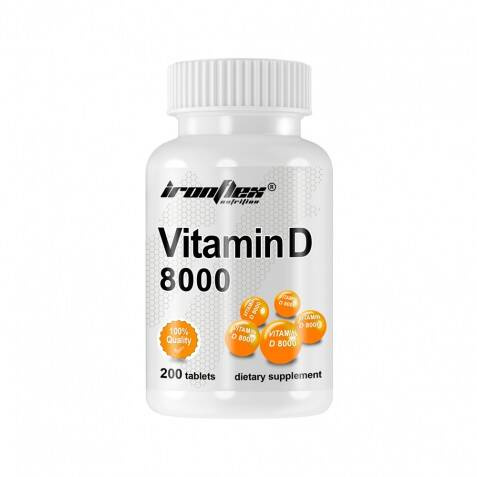 IRONFLEX Vitamine D 8000 - 200tabs.