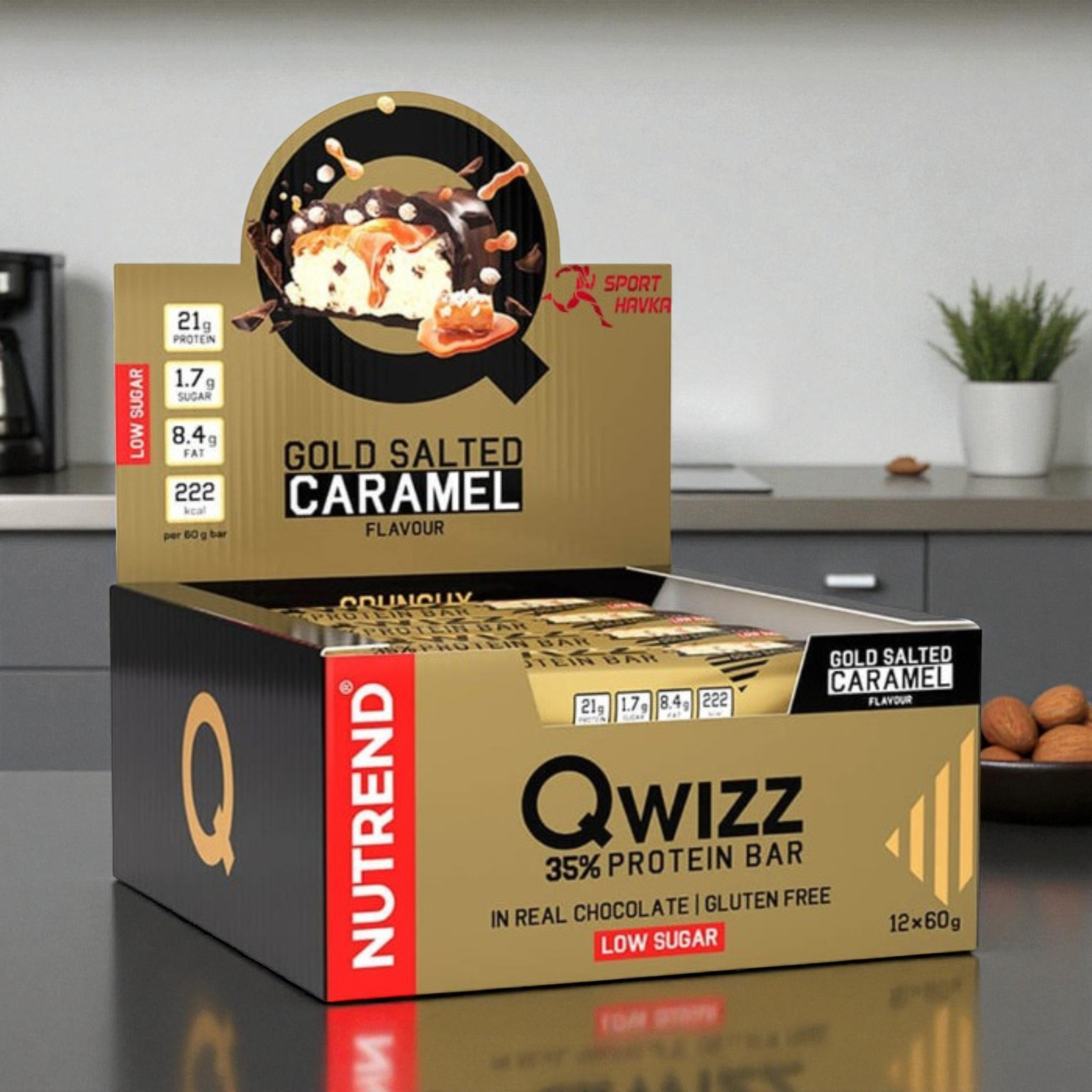 NUTREND - Barre QWIZZ Protein Bar - 24x 60g